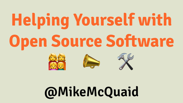 Helping Yourself with Open Source Software slides thumbnail