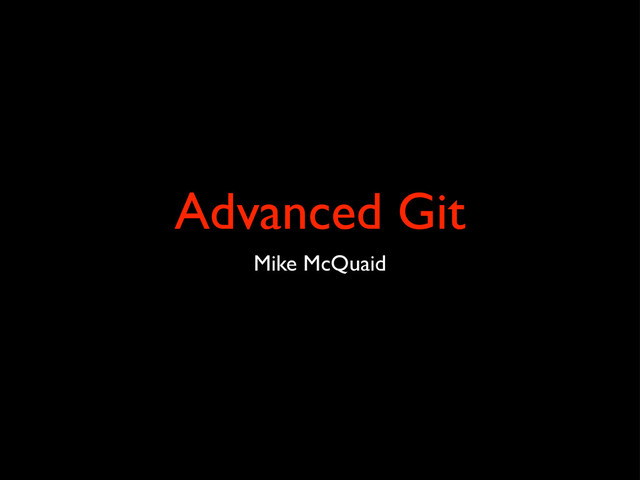 Advanced Git slides thumbnail