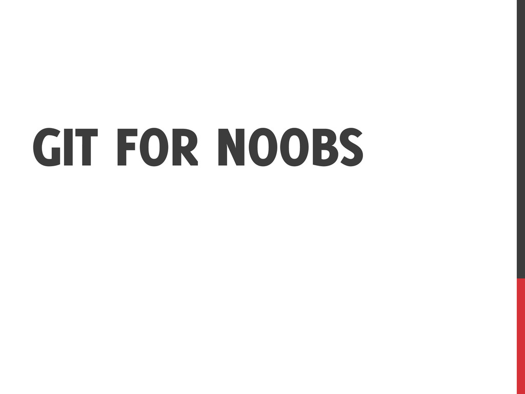 git for n00bs title screen